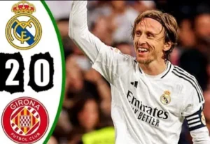 real madrid vs girona 2-0 laliga 23rd feb 2025